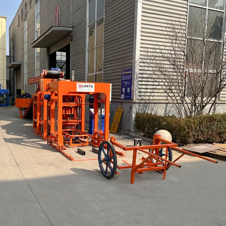 LONTA QT4-25 Full Automatic Interlock Hollow Paver  Mould Cement Concrete Brick Making Machine block making machine brique