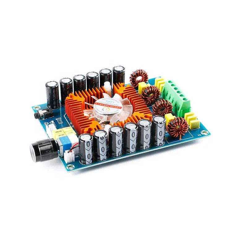 New & Original High Power 2X160W With Fan Class D Stereo Digital Audio Power Amplifier TDA7498 XH-A121