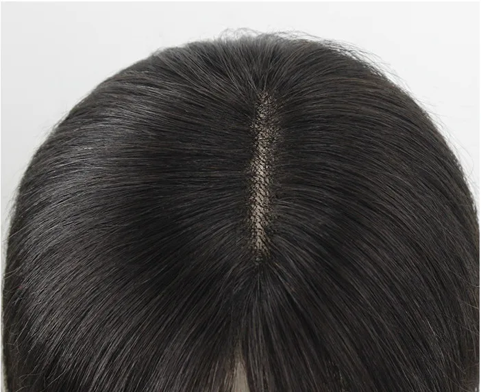 RE Hairburst Import Swiss Lace Base Human Hair All Hand-Tied to cover white hair breathable Topper For Woman