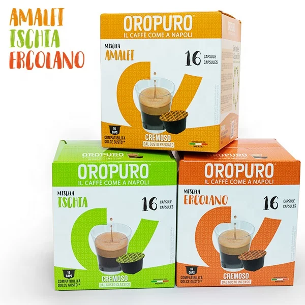 16 Ischia Coffee Dolce Gusto капсулы совместимые 70% арабского 30% Robusta сделано в Италии итальянская еда GVERDI