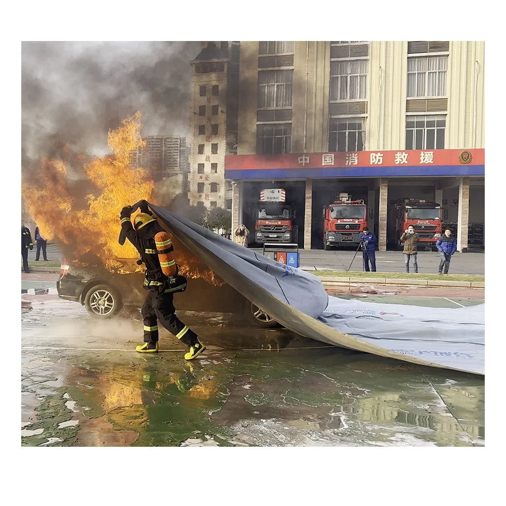Automotive Fire Blanket Safety Retardant Resistant Extinguisher Emergency Lithium Car Fire Blanket