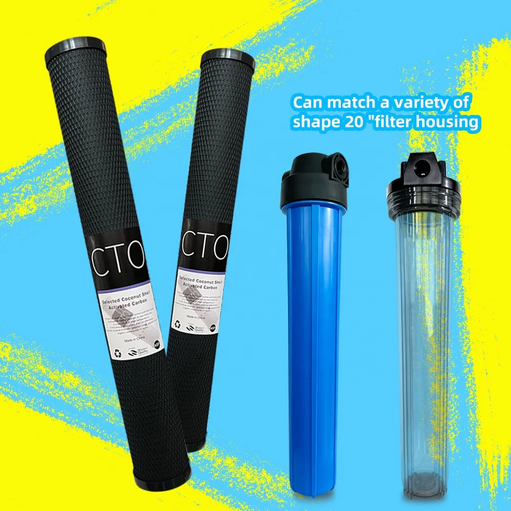 Universal RO Post Water Filter Granular Activated Carbon Block GAC UDF CTO filter Cartridge