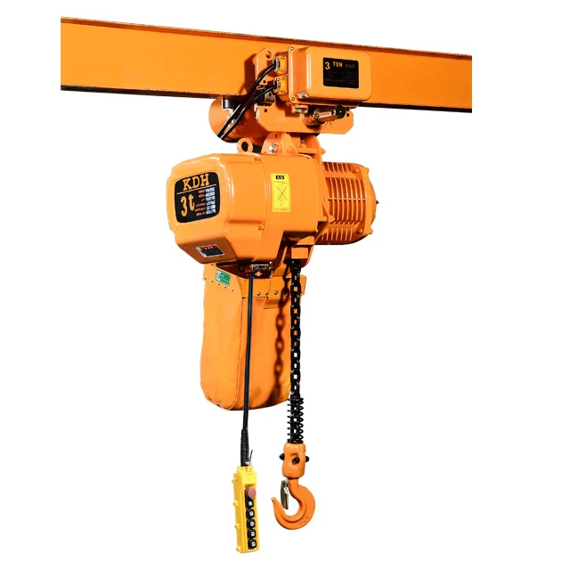 2 Ton electric chain hoist with motorized trolley