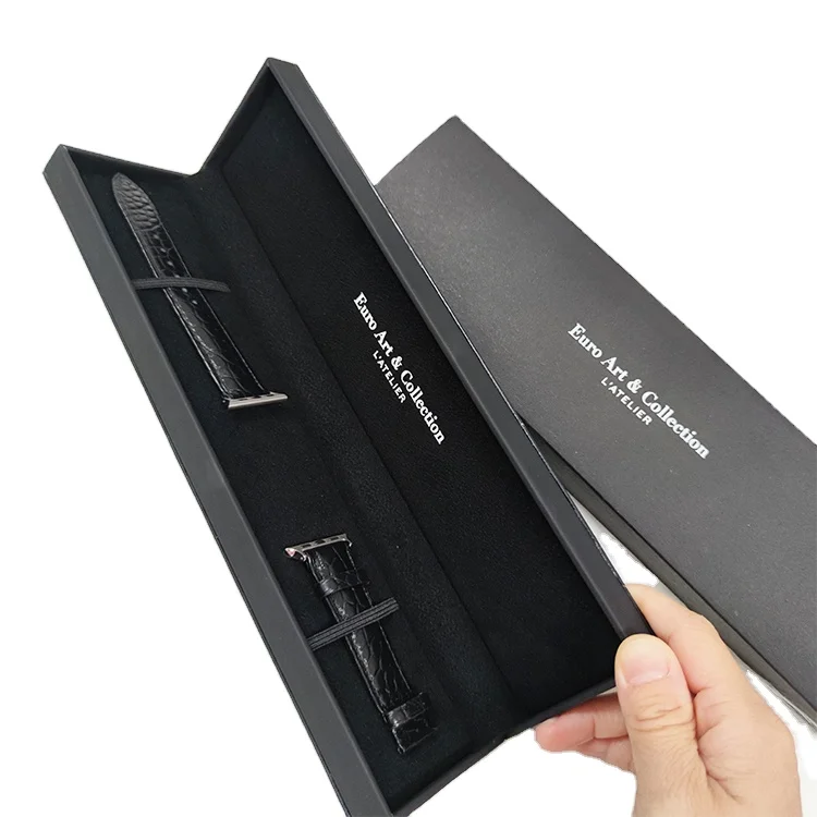 Luxury Chain Watch Bands Smart Wristband Leatherette Metal Stainless Steel Watch Strap Storage Displaying Box