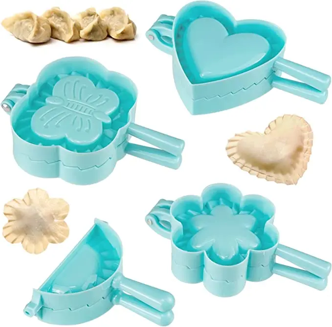 Kitchen Tools Flower Butterfly Shape Manual Plastic Empanada Press Dumpling Mould Dumpling Maker Mold Set