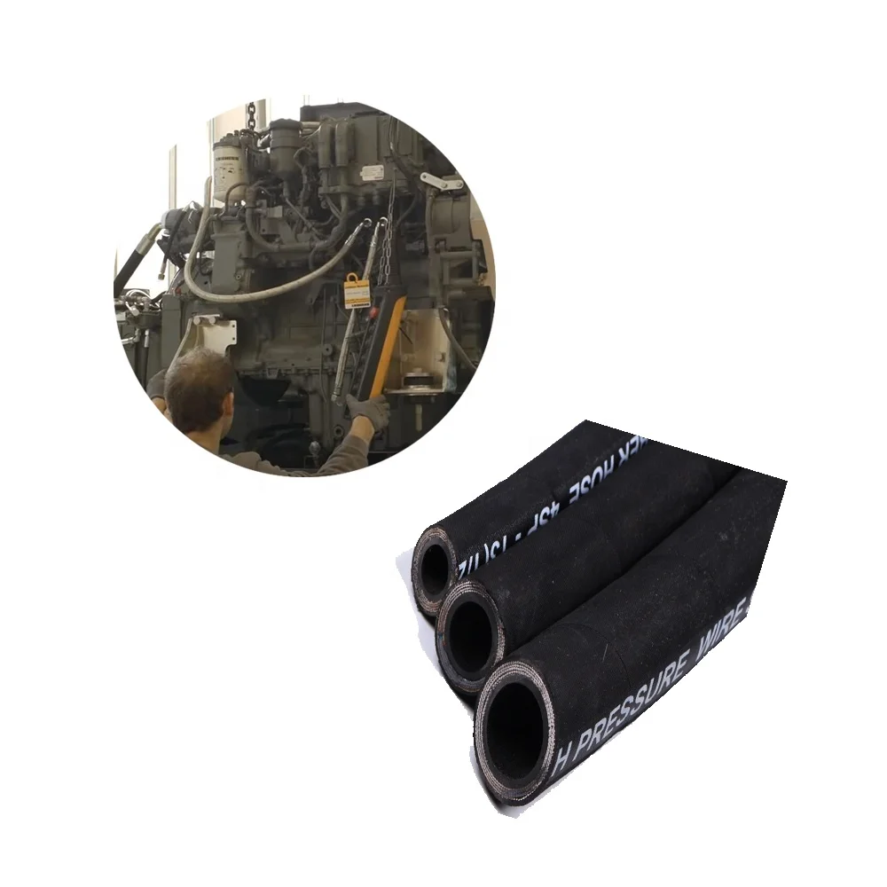 DIN EN856 4SP 1/2 Inch Flexible Hose 4 Reinforced Layer Of Steel Wire Spiral