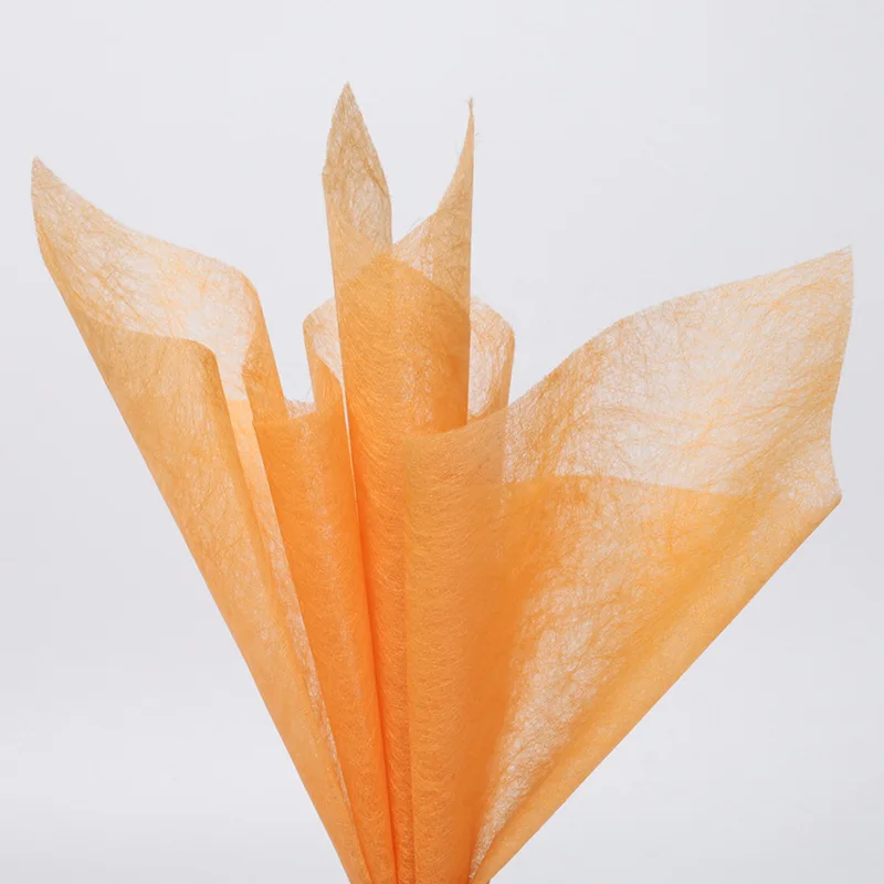 15pcs/bag Hot Selling Color Non-woven Flower Wrapping Paper Tissue Paper for Packaging