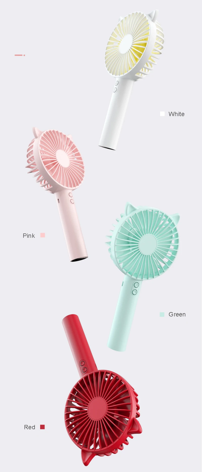 New Air Cooler Product 1200mah Wholesale electric Hand Fan Portable Table Fan Mini USB Rechargeable Fan