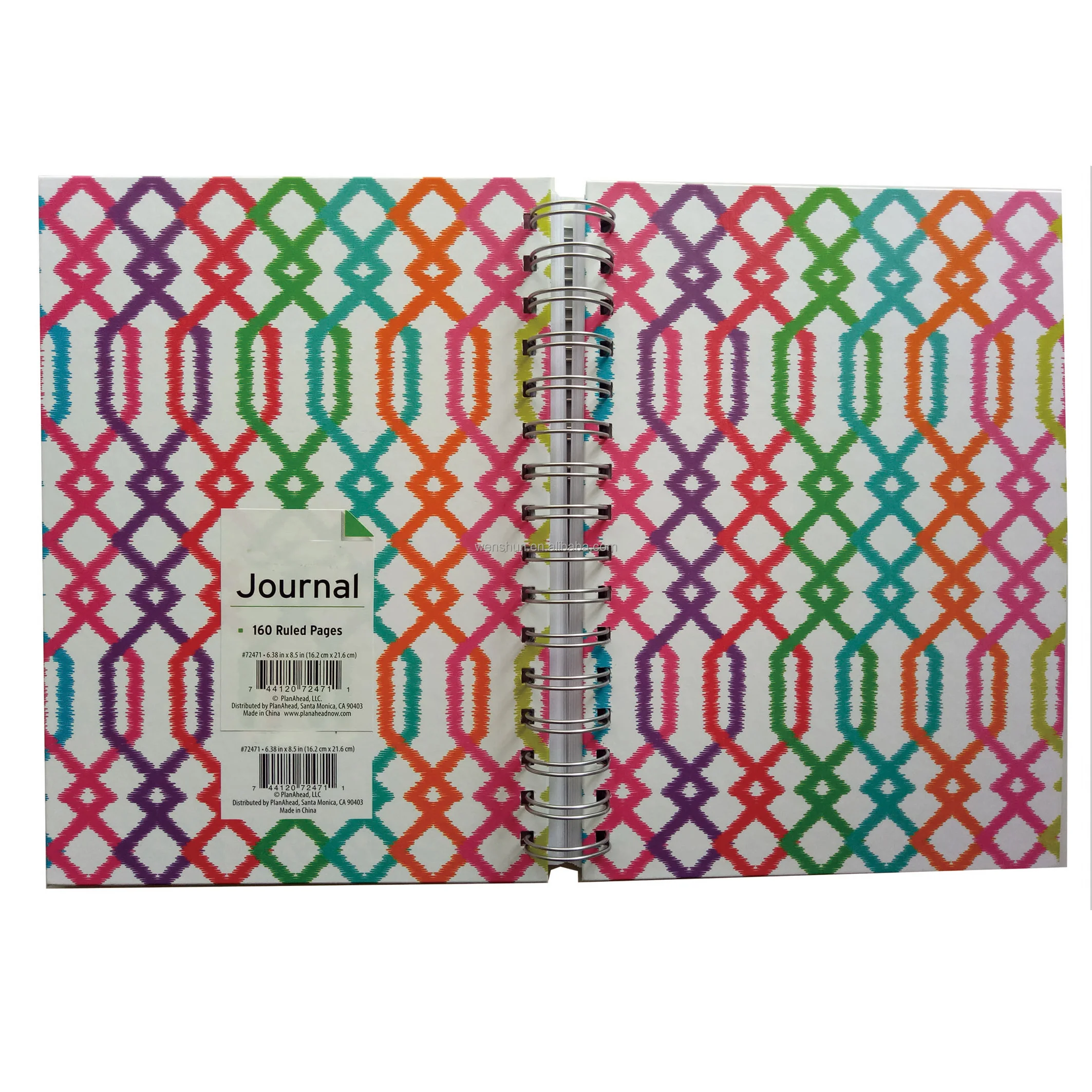 Factory Customized Delicate High Quality Pink Customizable Interior Page Format Spiral Notebook