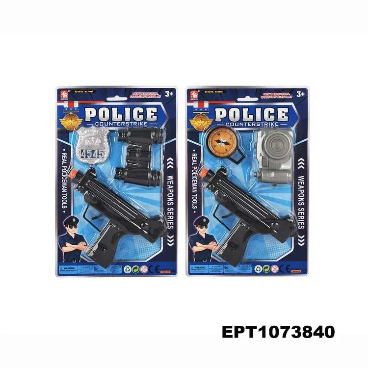 Dollartoys Promotional Custom Police Kids Plastic Soldiers Gun Toy Sets