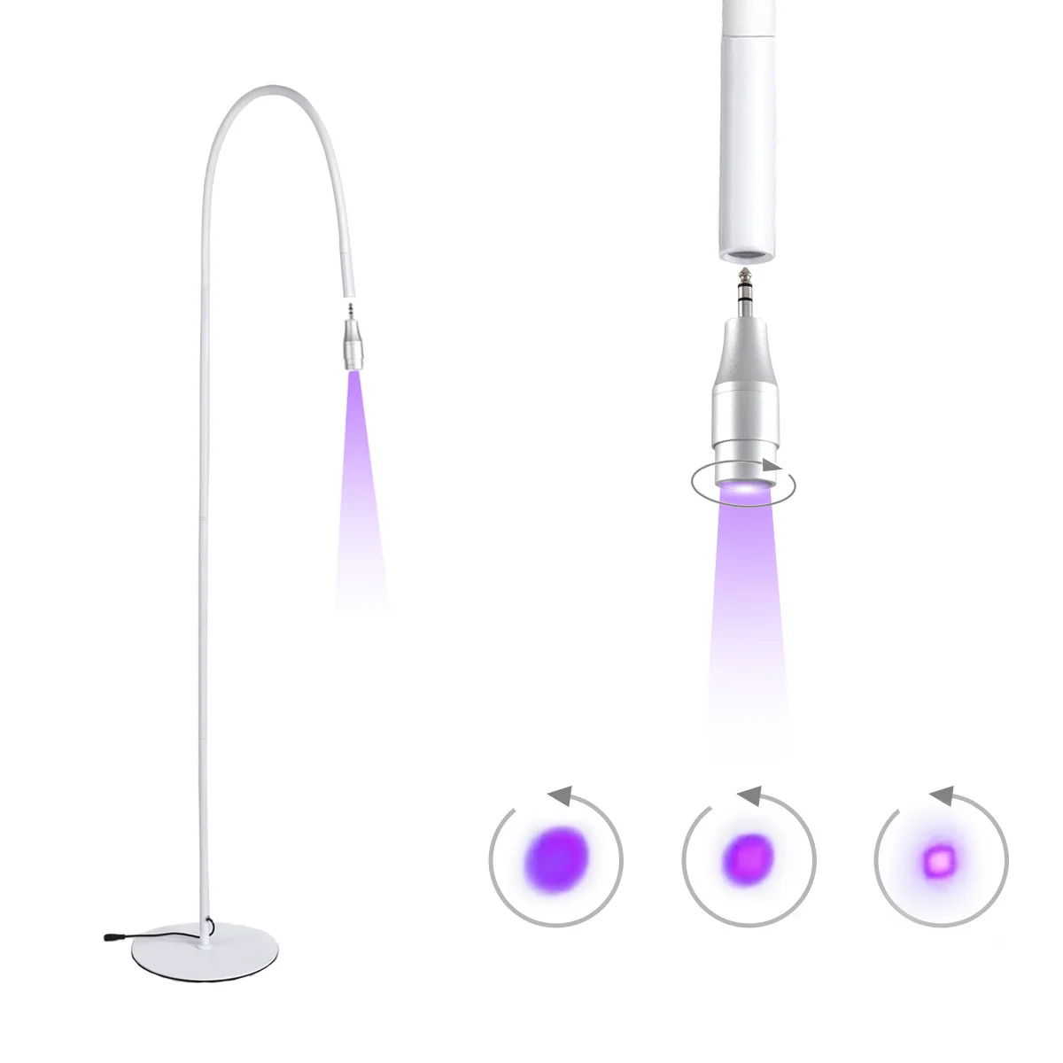 5W/10W Professional Beauty Uv Eyelash Lamp White Black  Uv Led Lamp for Lash Extensions