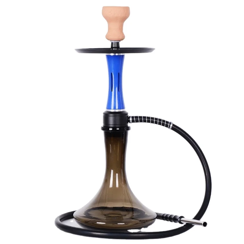 New Arrival Hot Selling Chicha Square Acrylic Silicone with Colorful Led Portable Shisha Hookah