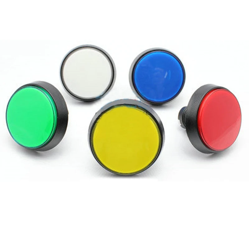 Wholesale price of 60mm arcade round illuminated game push button switch