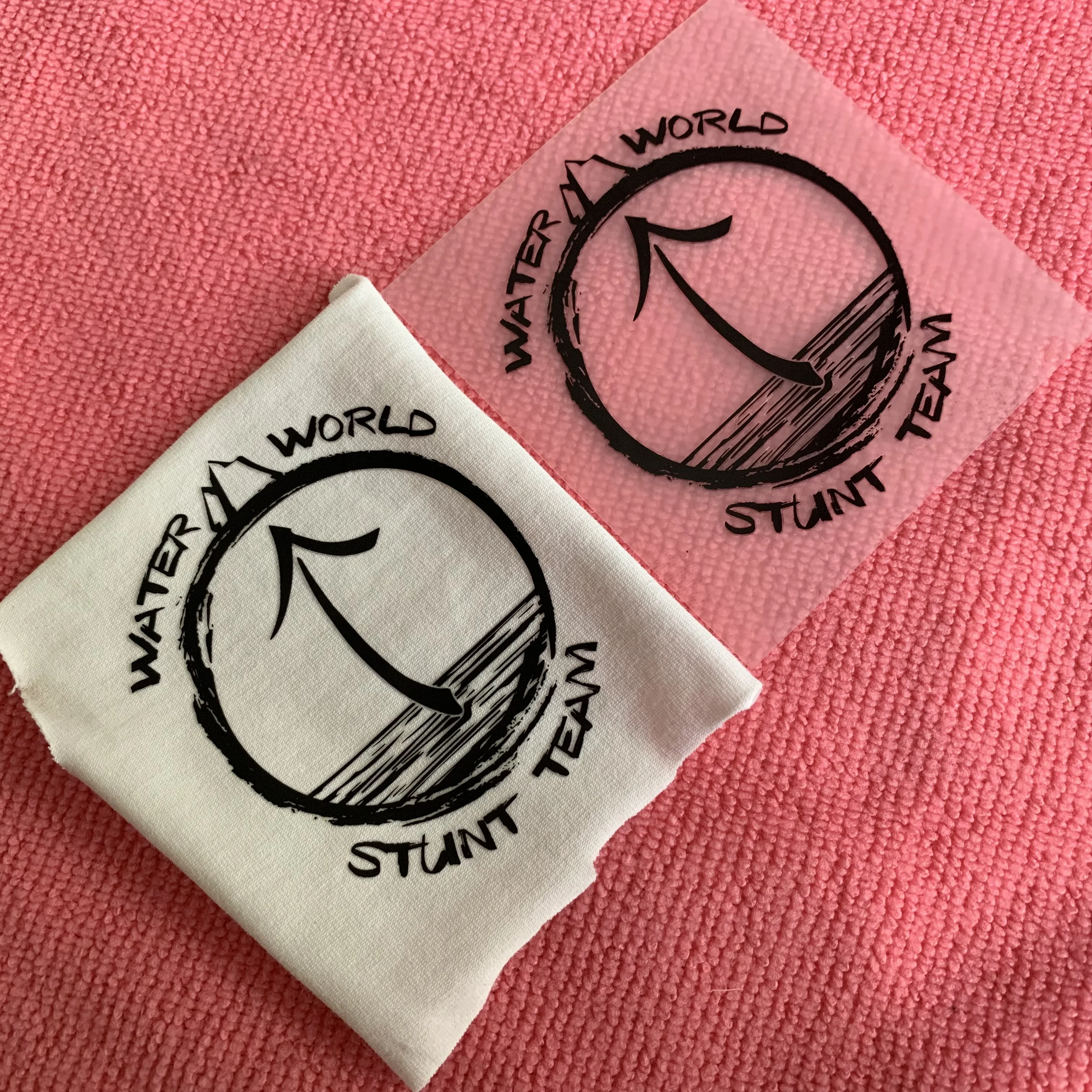 PET film washing care heat seal,tagless heat transfer sticker for textile