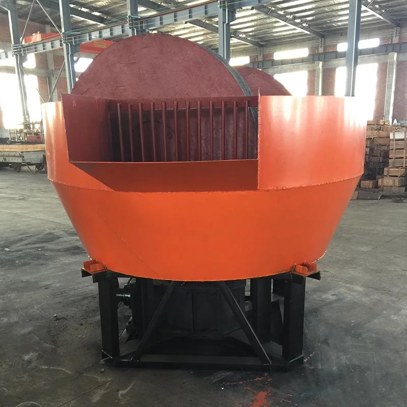 Hot Selling Mining Equipment Round Mill Gold Grinding Machine Wet Pan Mill