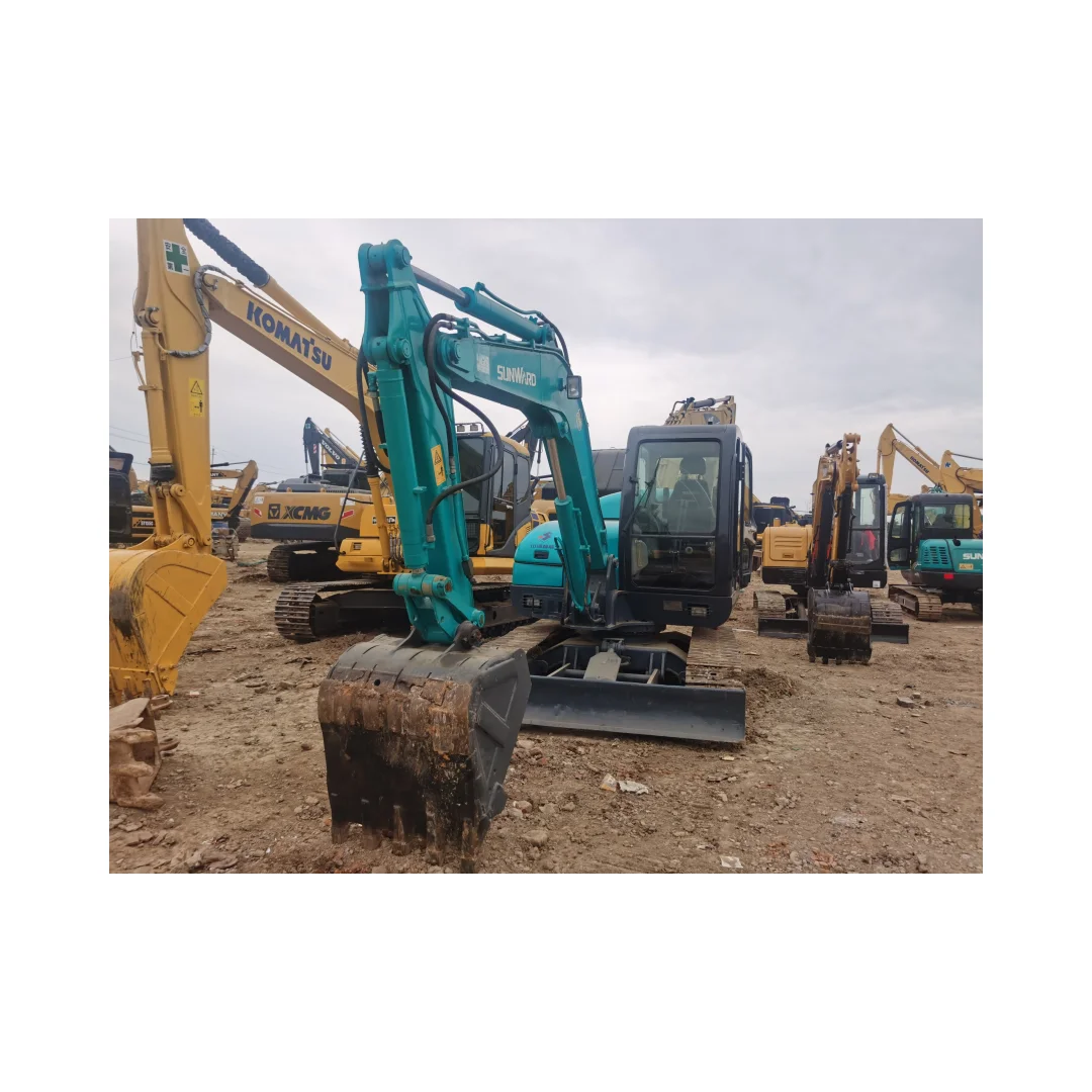 used hydraulic crawler excavator Sunward SWE70E high quality good condition low price for sale