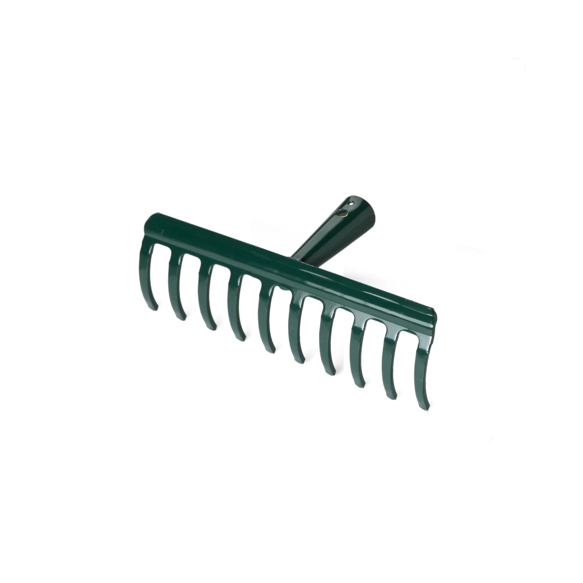 Superior Quality 10 Tine 4mm Italian Steel Landscape Rake for Farming Gardening & Agriculture Wood Handle Made in Italy