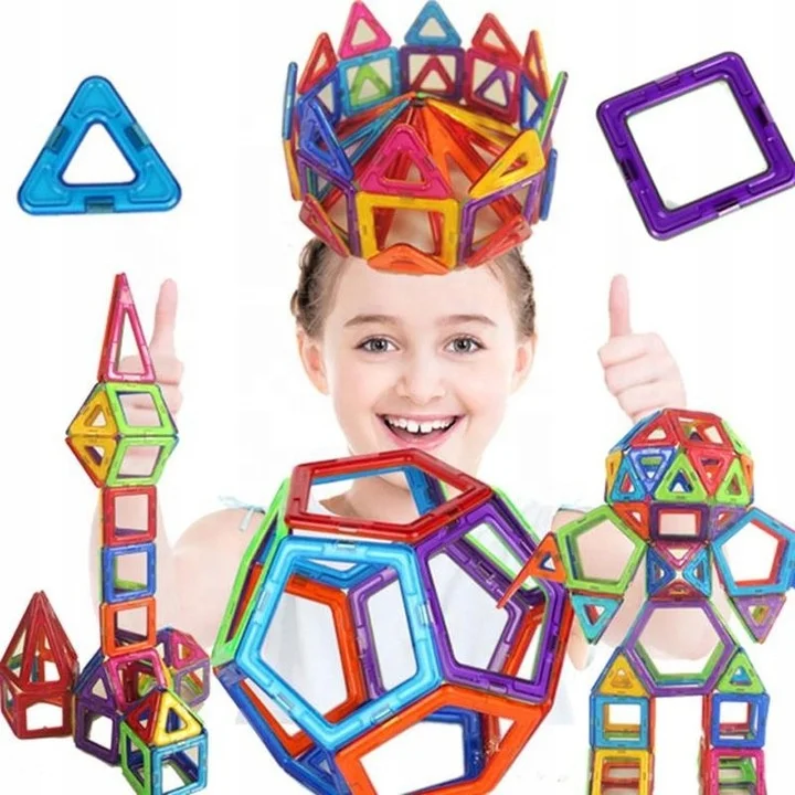 Basic Set (70 pieces) magnetic building blocks, educational magnetic tiles, magnetic building toy