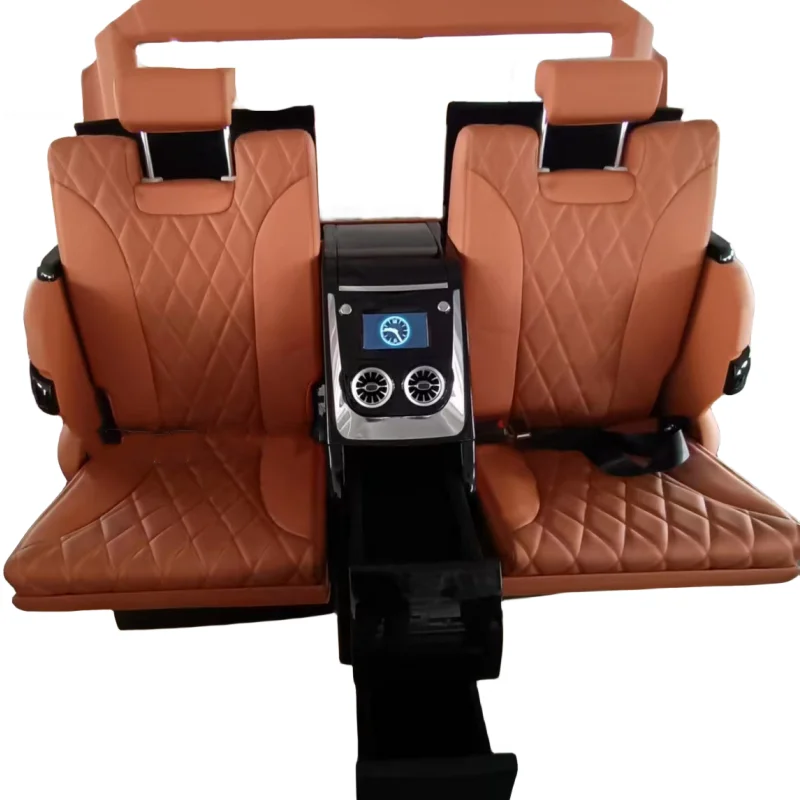 China Factory high Quality Luxury Van seat VIP partition TV bar leather custom hidden bar jumping seat for Mercededs V class Vit
