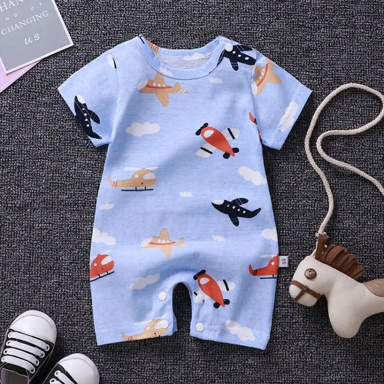 
 Short-sleeved baby rompers newborn jumpsuits rompers newborn baby rompers newborn  