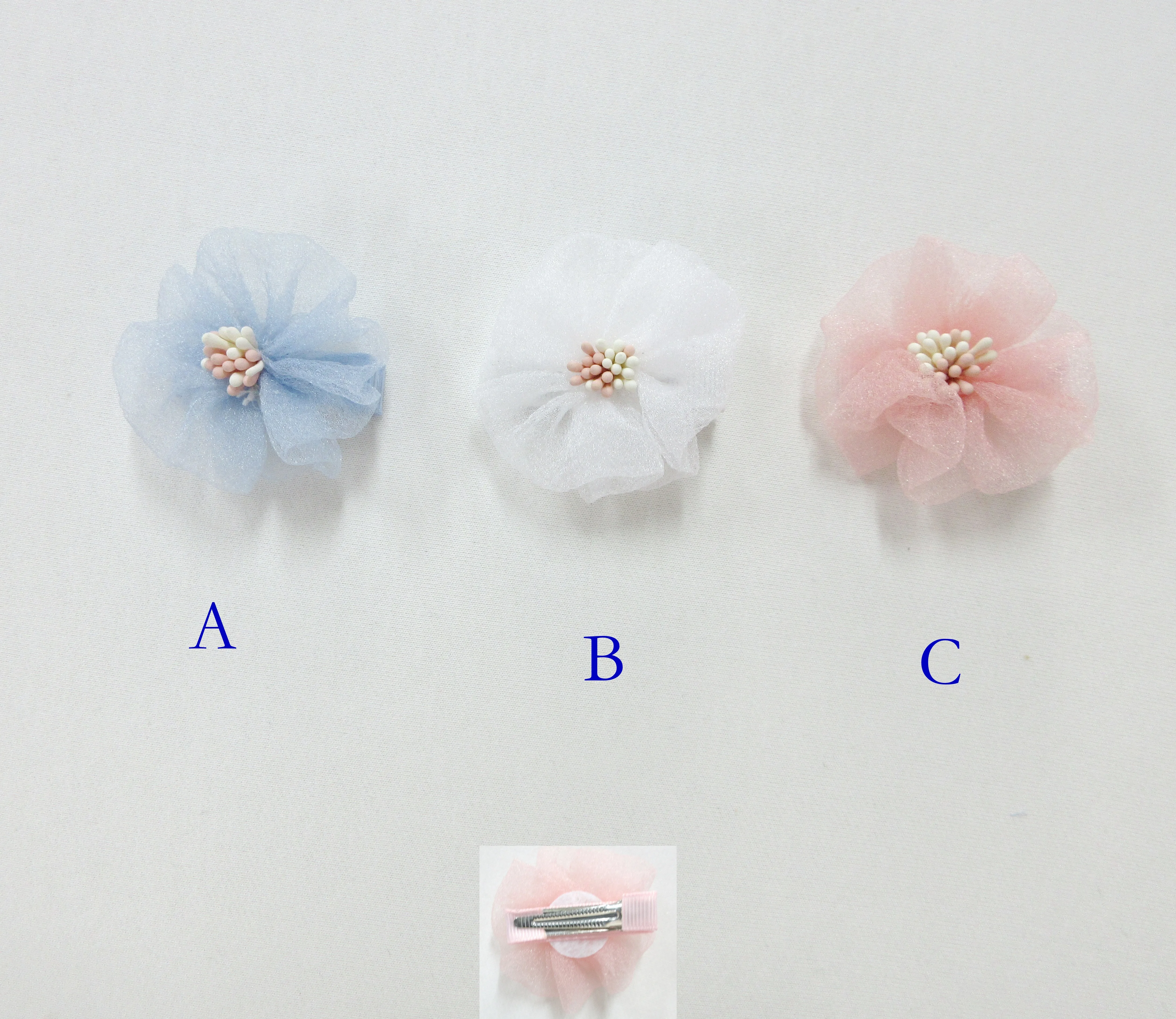 Mesh Flowers Hair Pins BABY HAIR ACCESSORIES Teen Hair clips   HALLOWEEN CHRISTMAS BIRTHDAY  GIFT  BSCI FACTORY