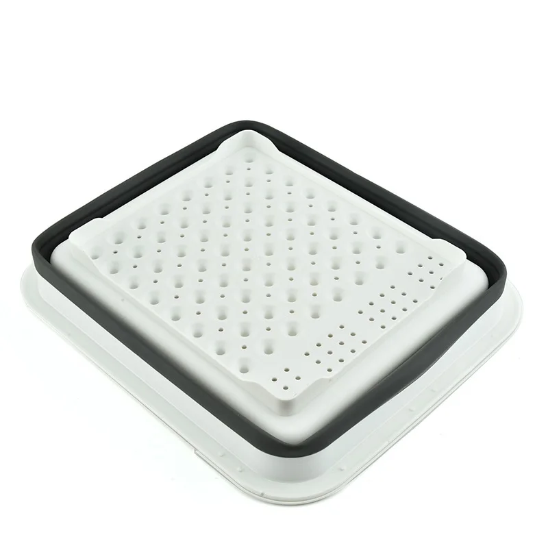 Multi Function Easy Storage Collapsible Dish Rack And Cutlery Holder