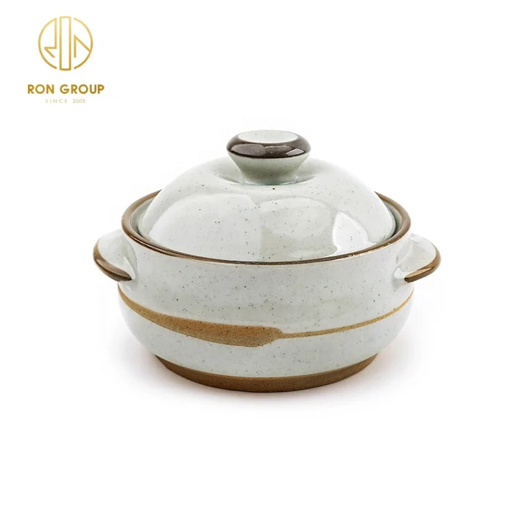China supplier restaurant household ceramic bowl with lid soup bowl