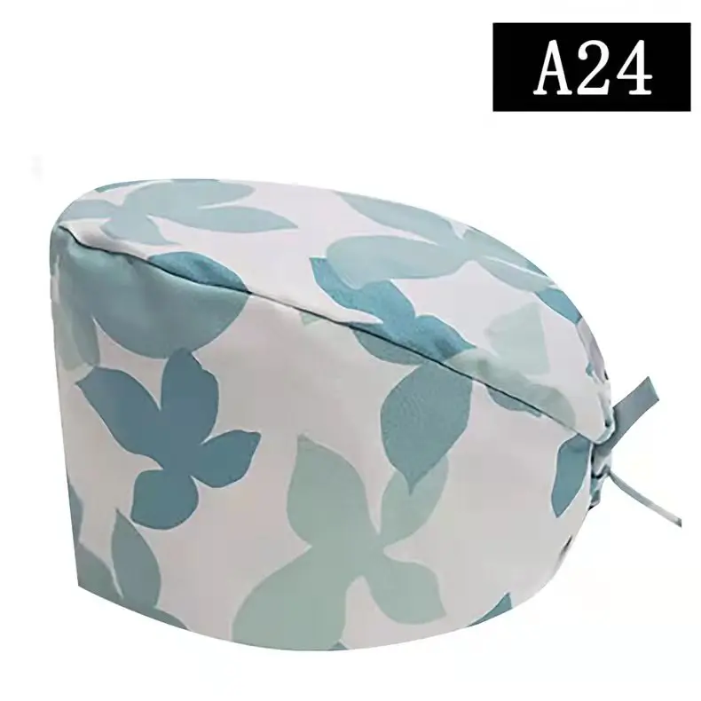 Fast Ship Animal Print Surgery Practice Hat Pharmacy Clinic Hair Hats Nurses Hats Scrub