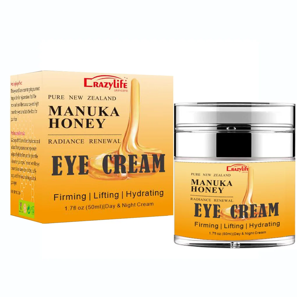 Manuka Honey Eye Cream For Dark Circles Under Eyes   Manuka Honey Cream to Target Blemishes  Puffy Eyes & Moisturizing