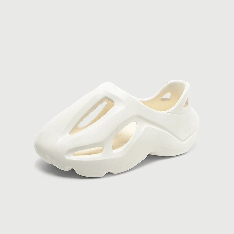 Hole Sandals Men Slides Summer New Style Croc Shoes Women Summer Sandals Fashion Solid Color Couple Outdoor Beach Slippers