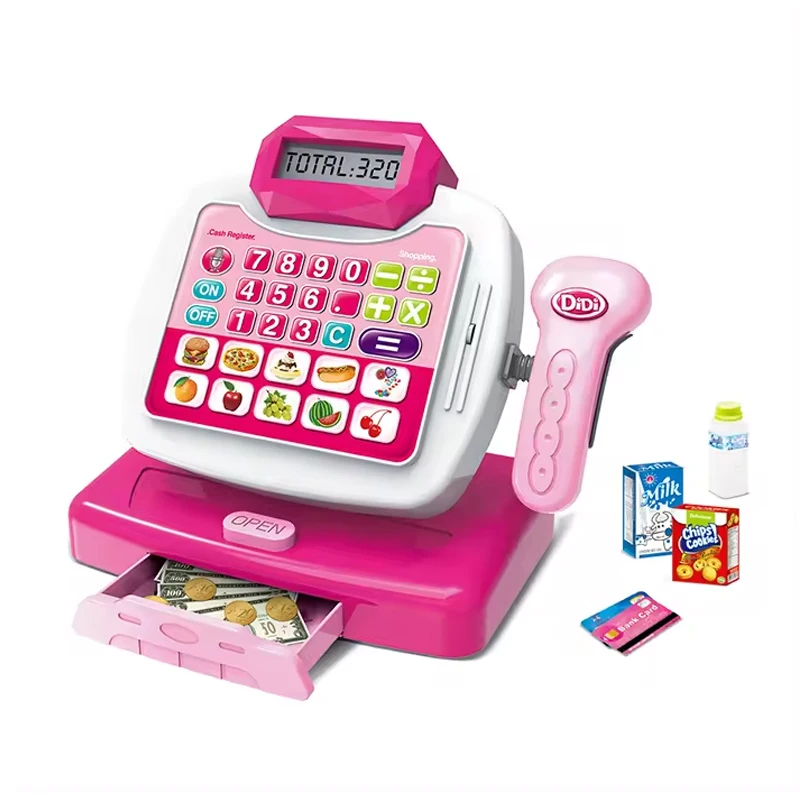 Pretend Play Children Supermarket Set Toy Cash Register