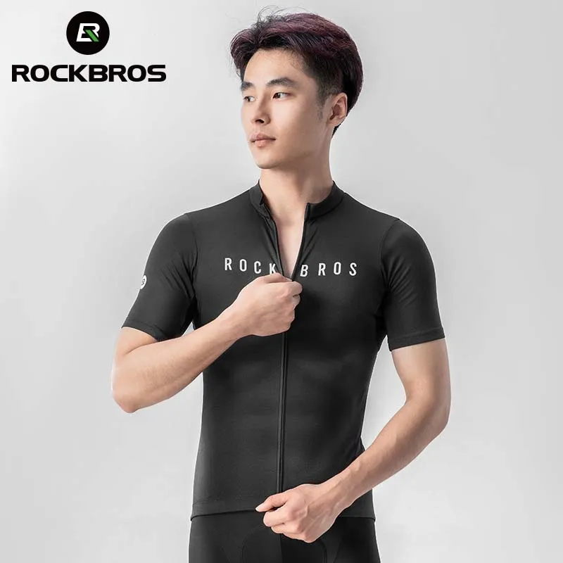 ROCKBROS легкая унисекс Одежда для велоспорта с коротким рукавом индивидуальная летняя одежда