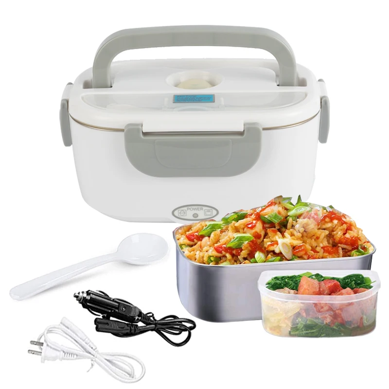 Amason Select 1.5L Food Warmer Food Heater 2 in 1 Portable Electric Lunch Boxes with Insulation Bag for Car Truck Office