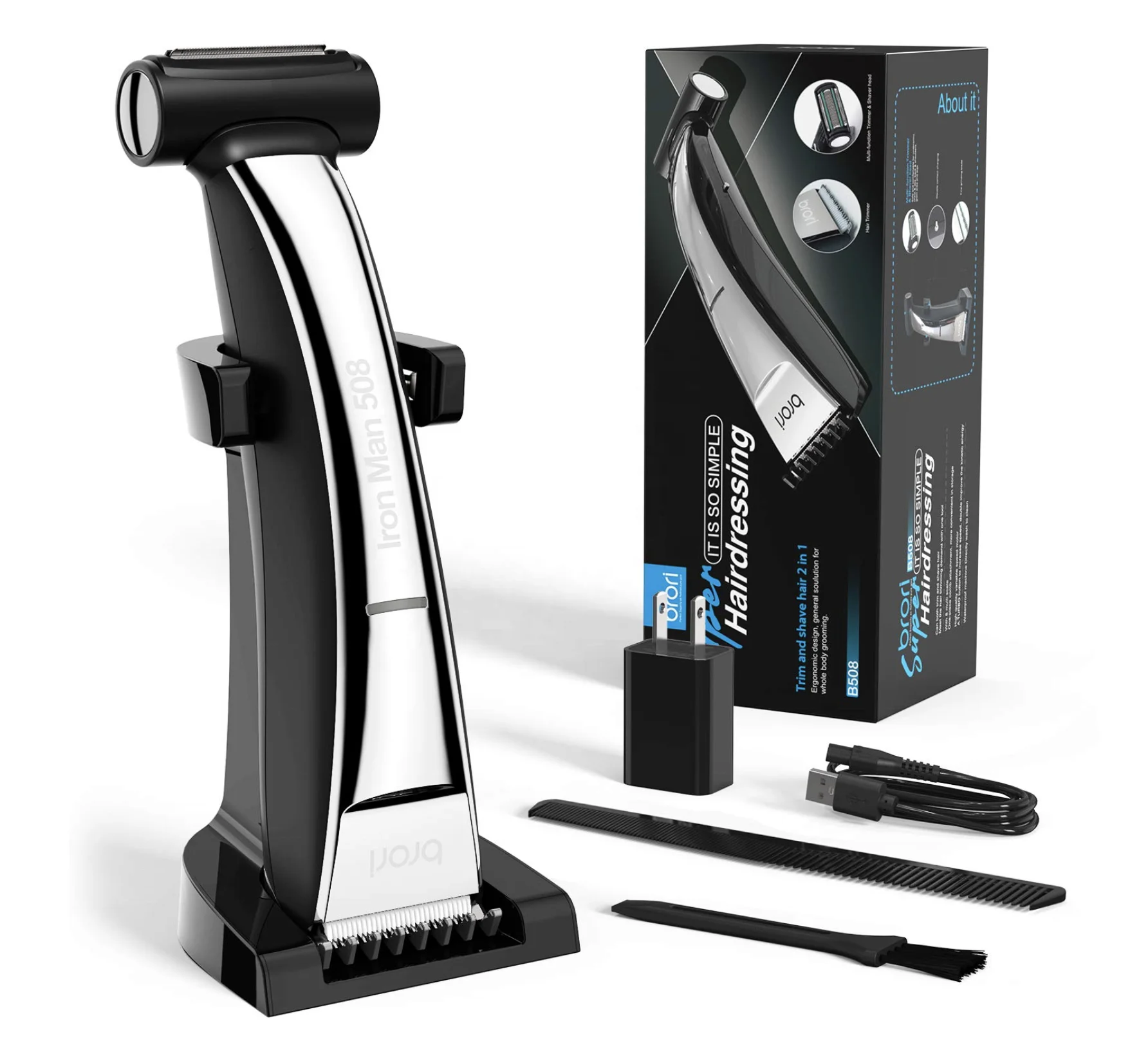 
Man hair dressing kit Body Trimmer and Shaver for Men Cordless Shaver Trimmer electric hair cutting tool Rechargeable cutter 