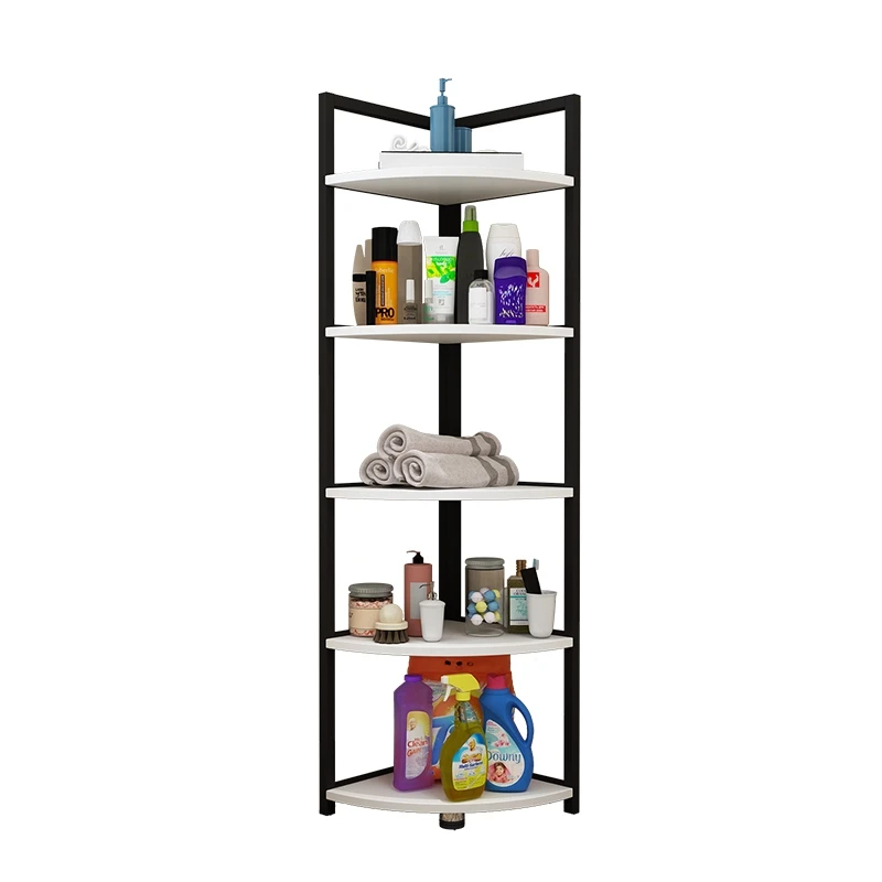 Recovery industrial corner storage rack plant support with metal frame for home office