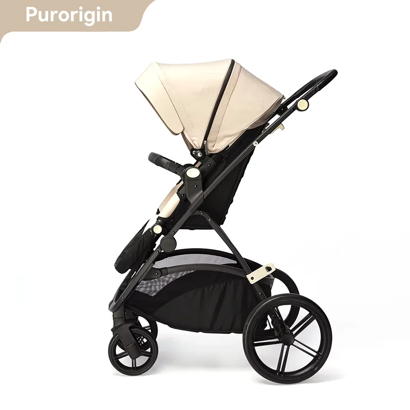 Purorigin Baby Products 2024 Reversible Seat Portable Travel System Foldable Baby Stroller Andadores Para Bebe