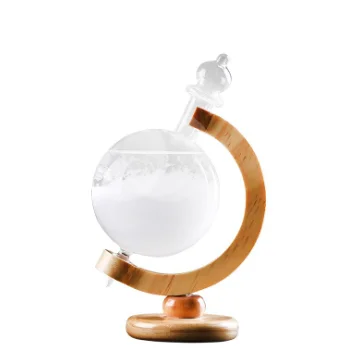 Прогноз погоды Storm Glass креативный стильный прогноз Amymami стеклянные бутылки барометр с деревянной