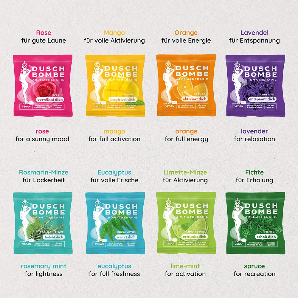 Amazon Hot Sale Vegan Pure Essential Oils Aromatherapy Stress Relief Bath Dusch Bombs