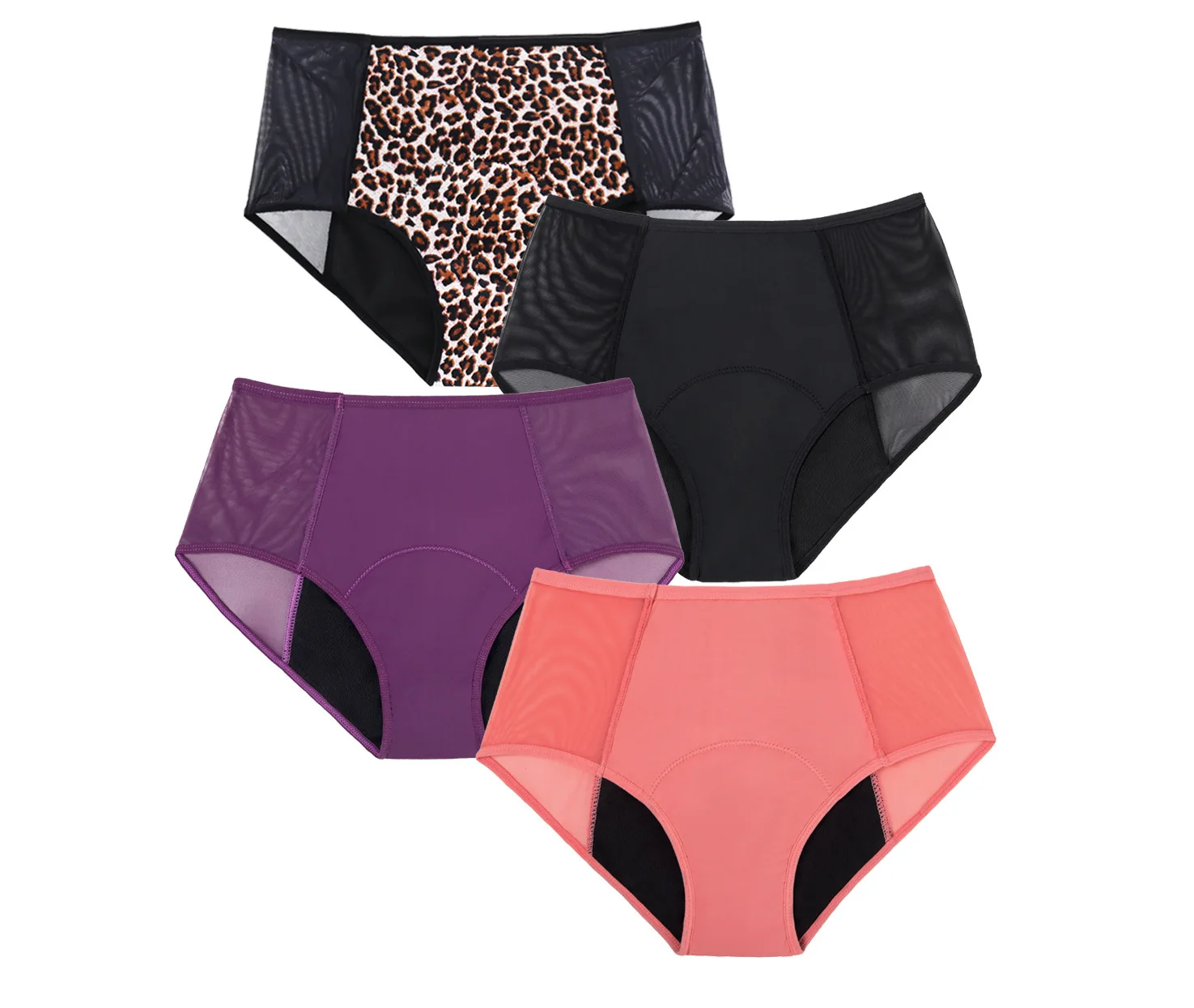 Women physiological underwear high waist hollow sexy leak proof for menstruation
