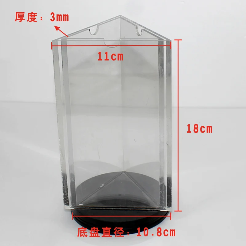 Advertising acrylic rotating display turntable stand round base