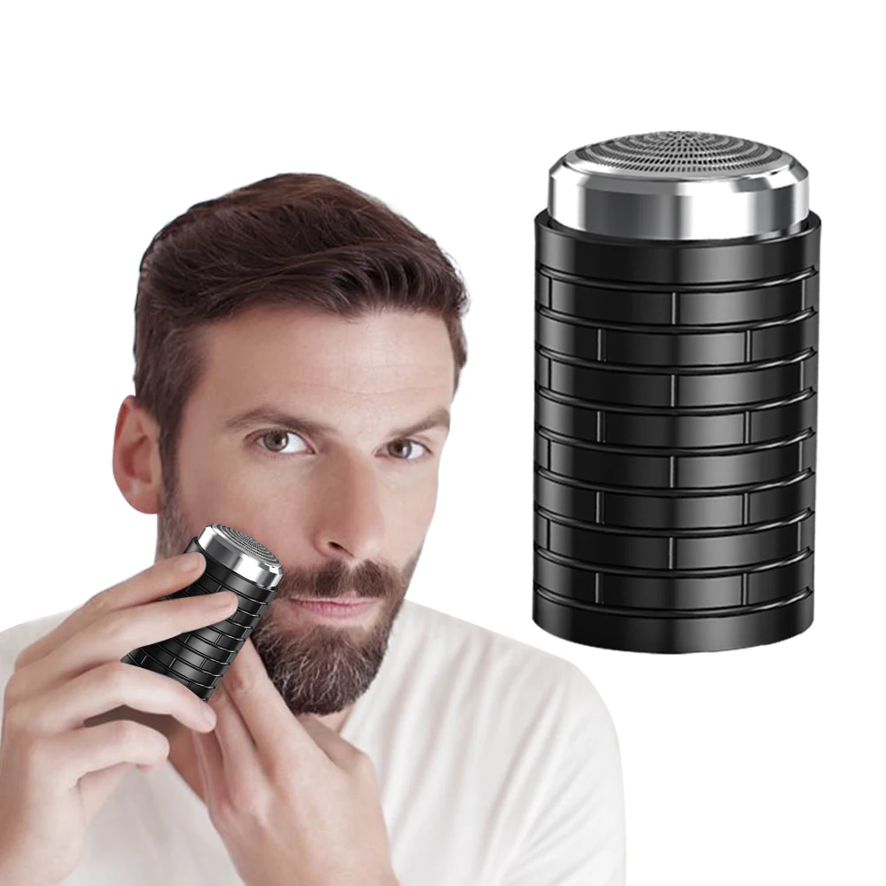 2023 Hot Sales Mini Shave Portable Electric Shaver Pocket Size Wet and Dry Travel Razor with Easy One Button Use