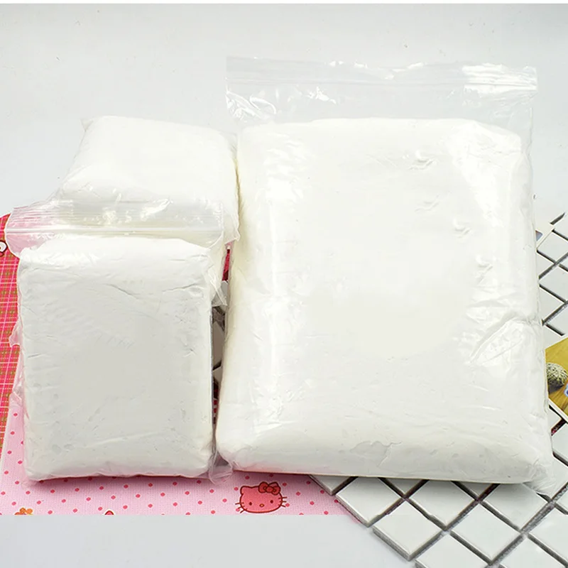 Bulk Oven Bake White Polymer Clay Super Soft  Air Dry Mud Moulding White Clay For Butter Slime