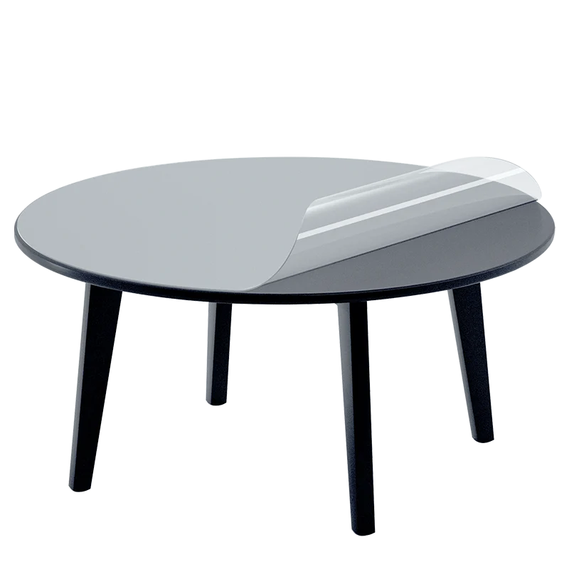 Crystal PVC Transparent Soft Glass 0.5mm Oilproof Waterproof Tablecloth For Dining Table