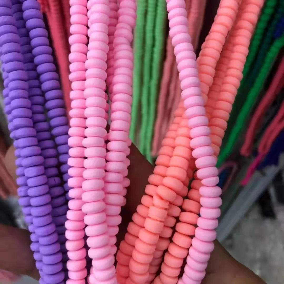 polymer clay spacer beads oblate beads for DIY jewelry accessories