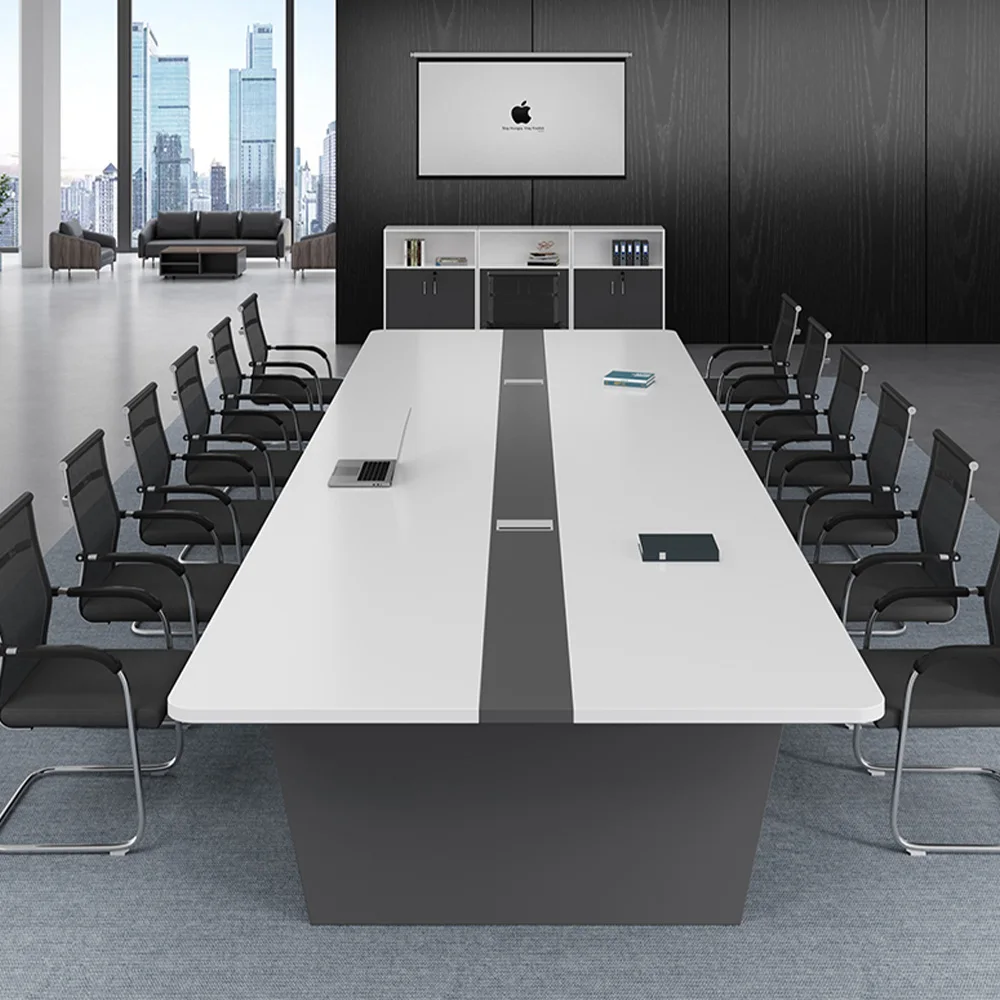 Modern Design Boardroom Table High Quality Meeting Table Luxury Wooden 12 20 Person Meeting Room Office Conference Table