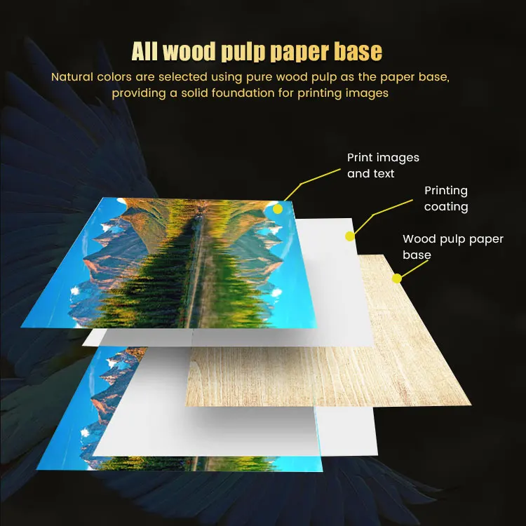 Factory Supply 260gsm Glossy Luster Satin RC Inject Photo Paper A4 260gsm lucky rc high glossy photo paper