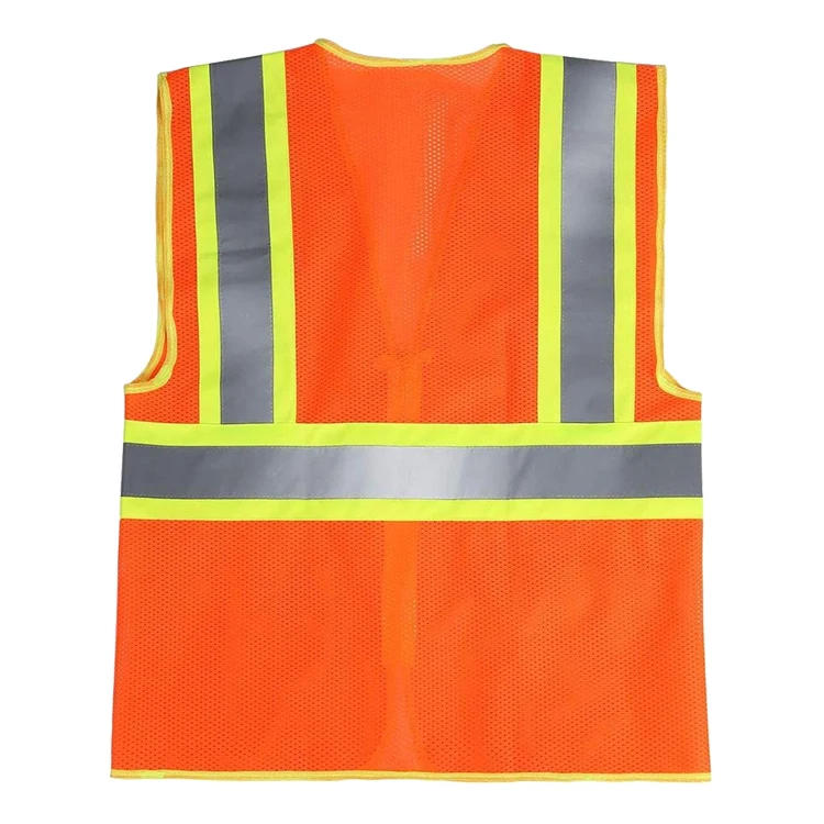 Светоотражающий сетчатый защитный жилет ZUJA на заказ, ansi 107, класс 2