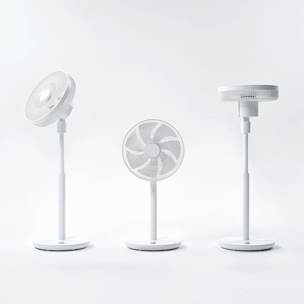 RUNAL 12Inch Household Small Dc Brushless Motor 12V High Power 220V Electric Rechargeable Battery Stand Fan With Led Light Bulb