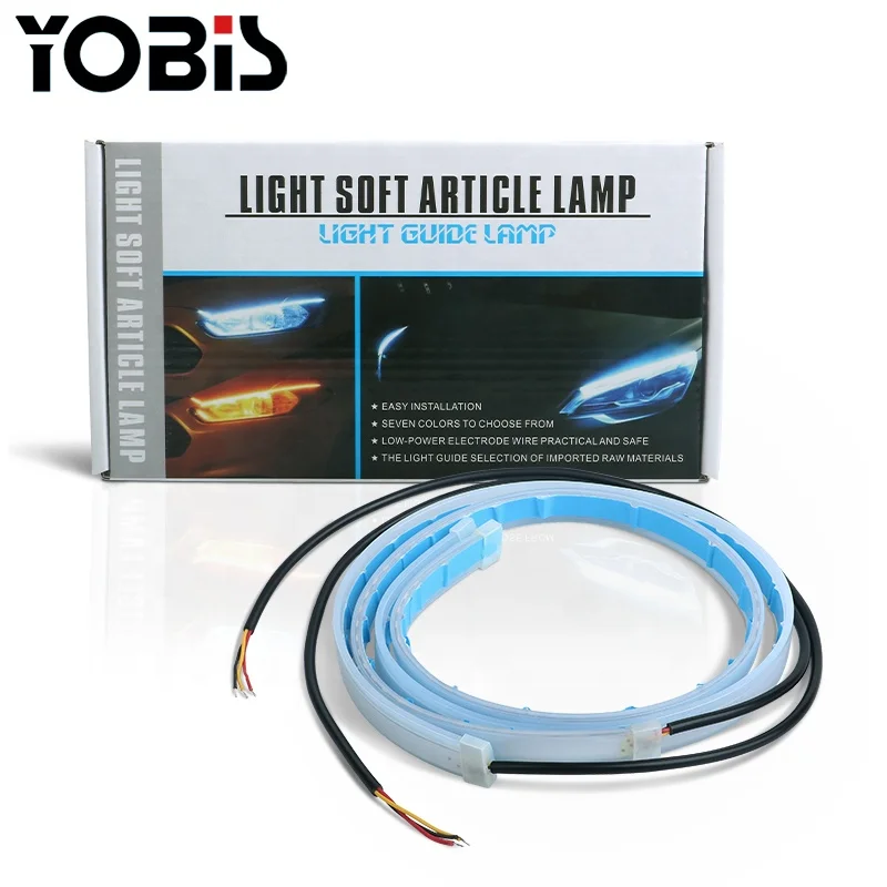Newest drl led strip Light 30cm 45CM 60cm Soft Article Lamp Flexible LED light Turn Signal light