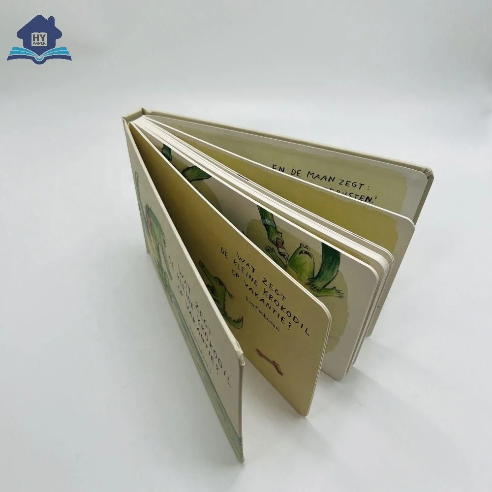 Wholesale Hot Style crocodile story custom hardcover cardboard book print education book for child